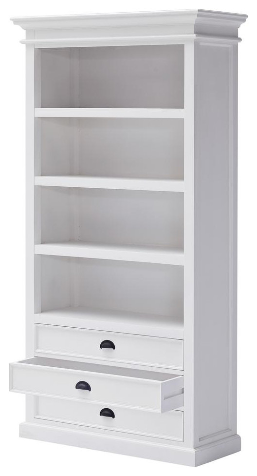 Bookcase  White   Traditional   Bookcases   by BisonOffice  Houzz