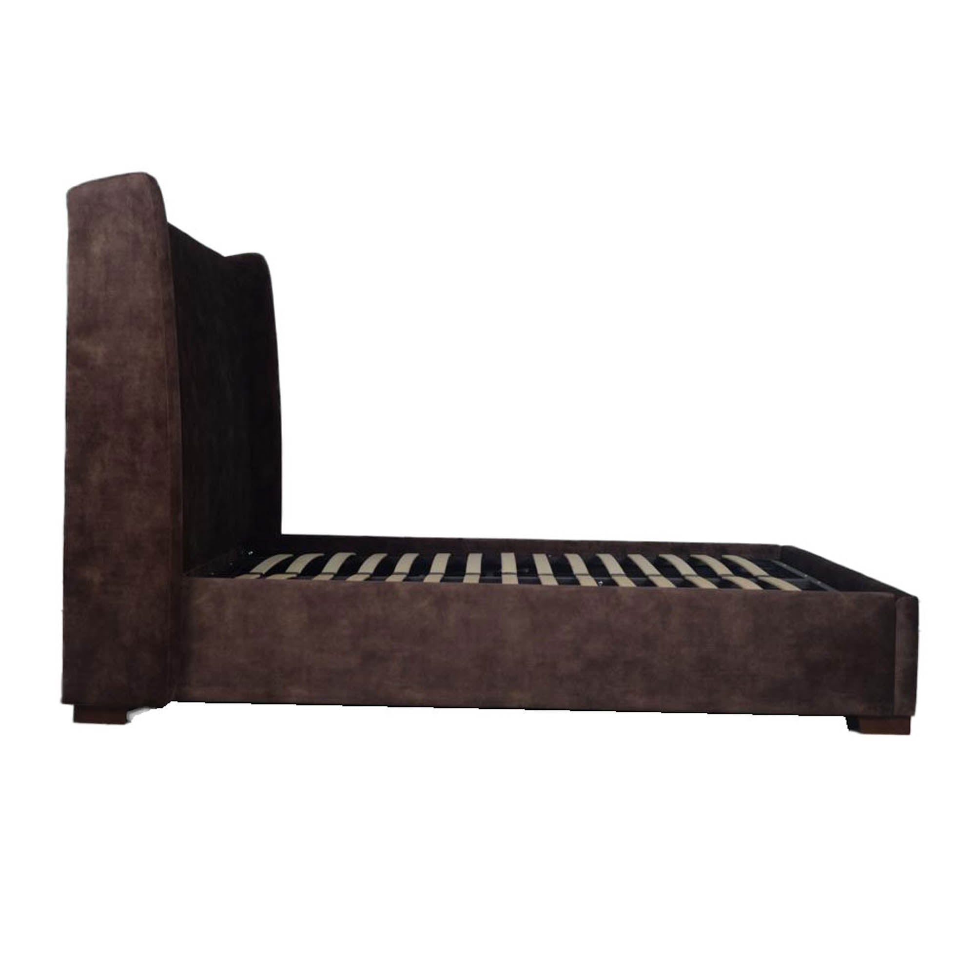 Cora Storage Queen Bed - Velvet Brown