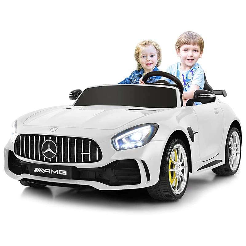 Licensed Mercedes Benz AMG GTR 2-Seater Ride-on Car 12V Battery Powered Vehicle Kids Riding Toy Car with Remote