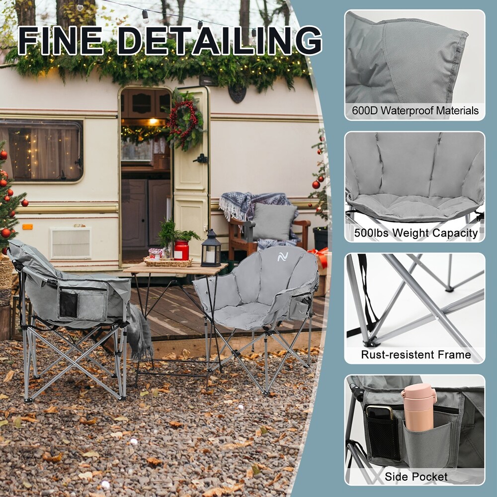 Heated Camping Chair with 3 Heat Levels  Portable Folding Heated Chair   39.40\