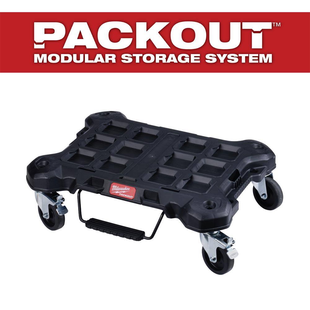 MW PACKOUT Dolly 24 in. x 18 in. Black Multi-Purpose Utility Cart 48-22-8410