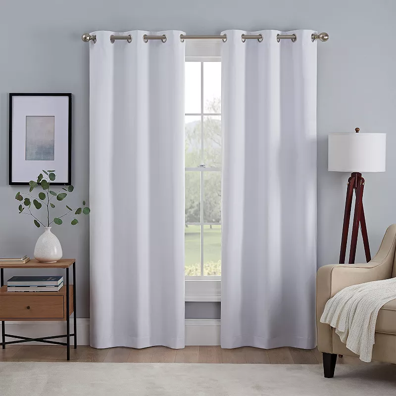 eclipse Kylie Absolute Zero 100% Blackout Grommet Window Curtain Set