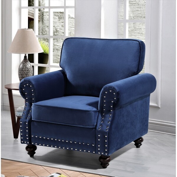 Ramos Nailhead Velvet Chair