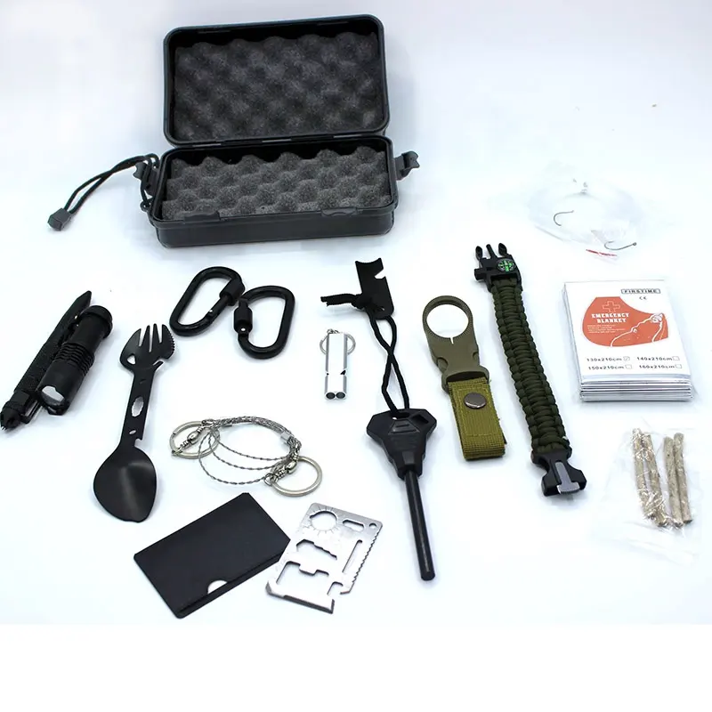 Survival Tools 24 in SOS Earthquake waterproof first Aid Emergency kit bag small Equipment Outdoor Survival Gear Kit