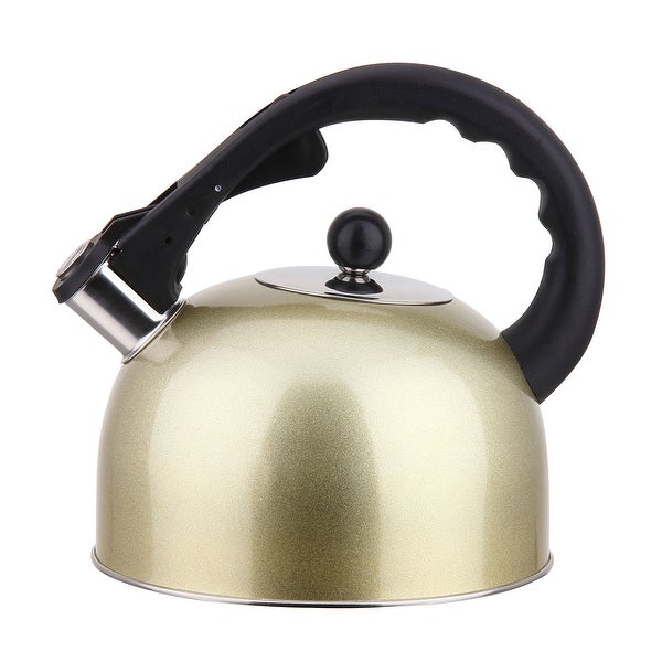 YBM Home Stainless Steel Stovetop Whistling Tea Kettle 3L， Induction Compatible