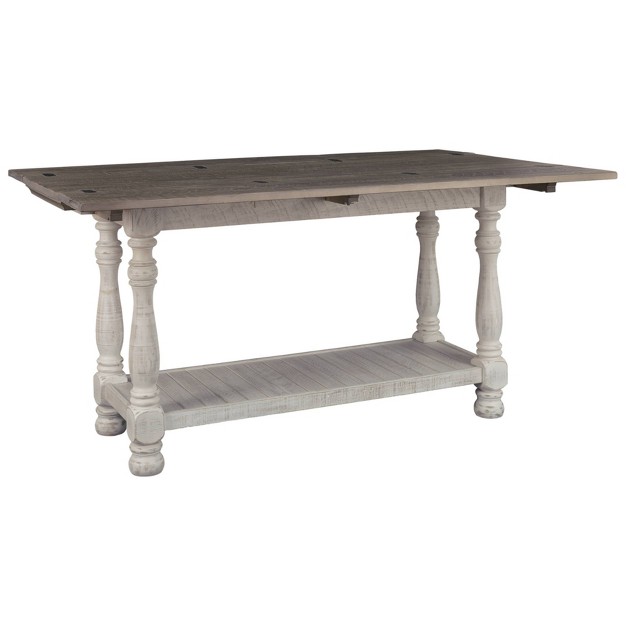 Havalance Flip Flop Sofa Table Gray white Signature Design By Ashley