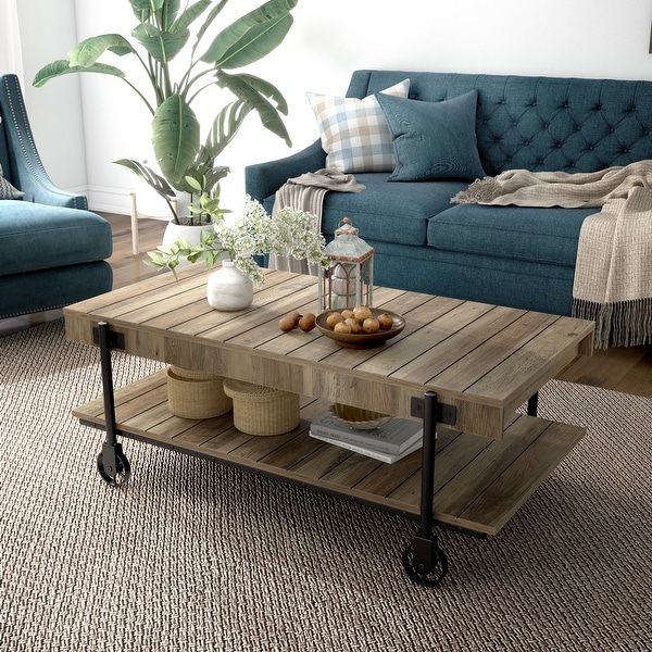 Hyssop Industrial 47-in Coffee Table by Furniture of America