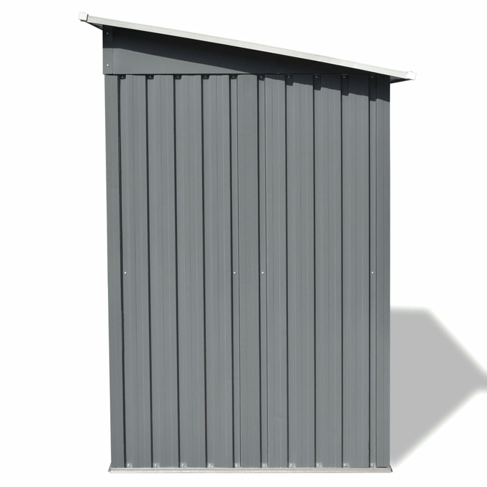 walmeck Garden Shed Gray Metal 74.8"x48.8"x71.3"