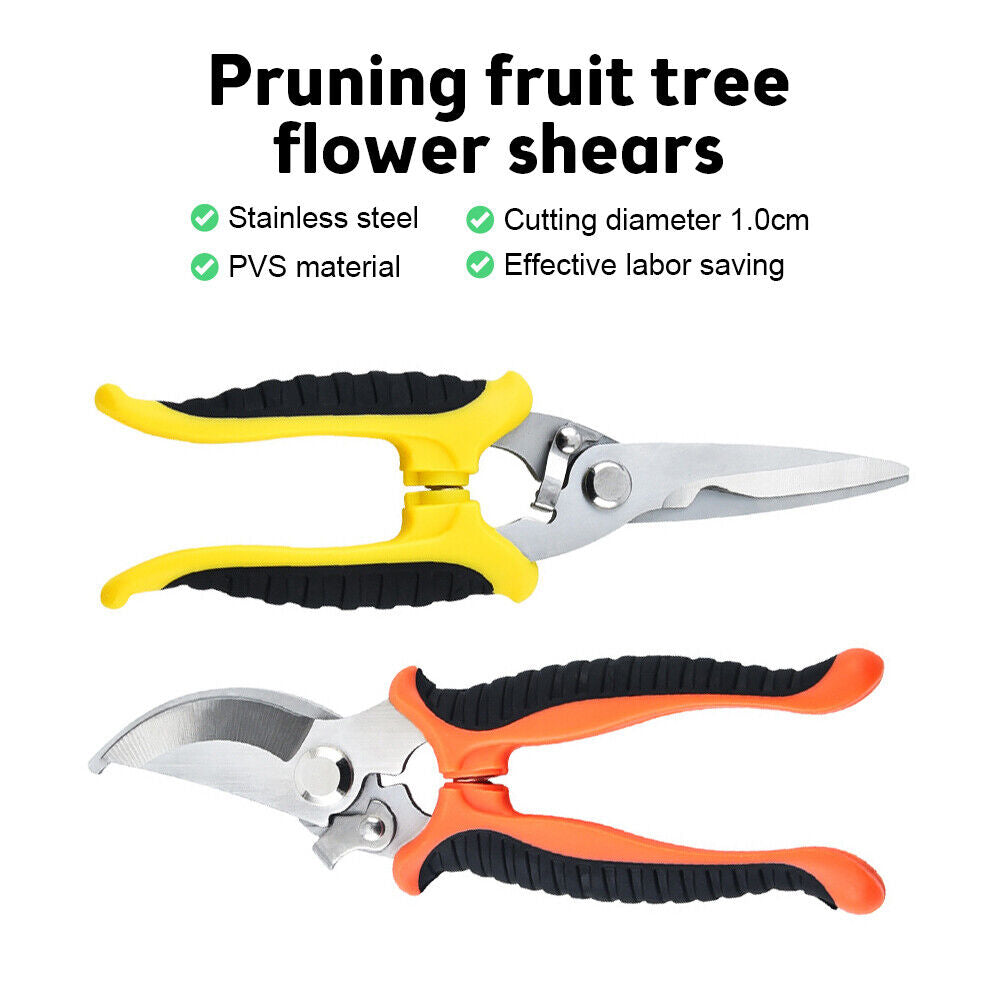 Plant Pruning Shears Garden Trimming Scissors Precision Hand Pruner Herb Snips