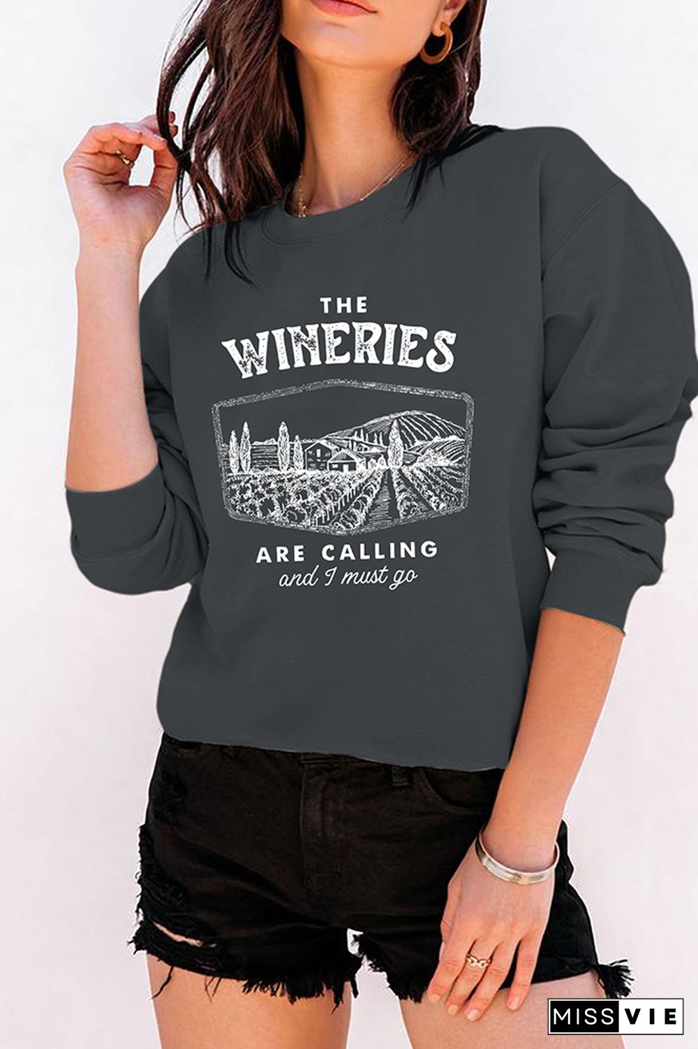 The Wineries Are Calling And I Must Go Longsleeve Sweatshirt Wholesale