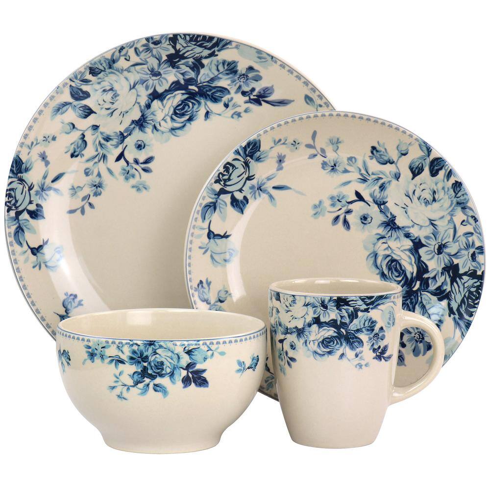 Elama Traditional Desert Rose 16 Piece Dinnerware Set 985118143M