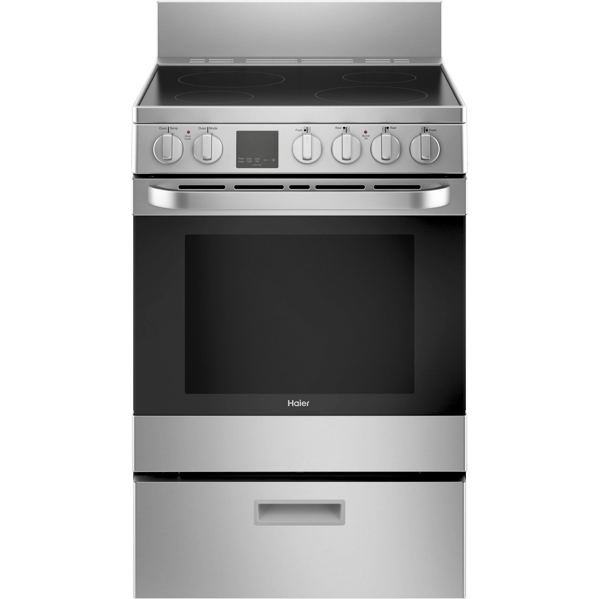 Haier 24-inch Freestanding Electric Range with Convection QCAS740RMSS