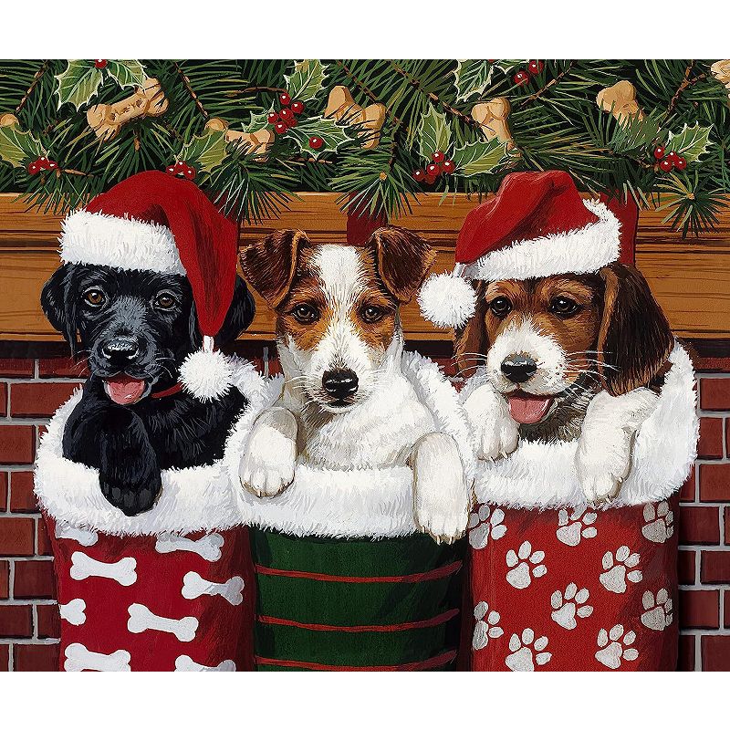 Christmas Fleece Blanket For Bed， 50 X 60 Cute Puppy Fleece Throw Blanket