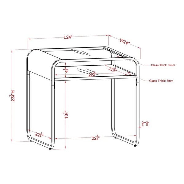 Furniture of America Watler Contemporary 24-inch Side Table (Set of 2)