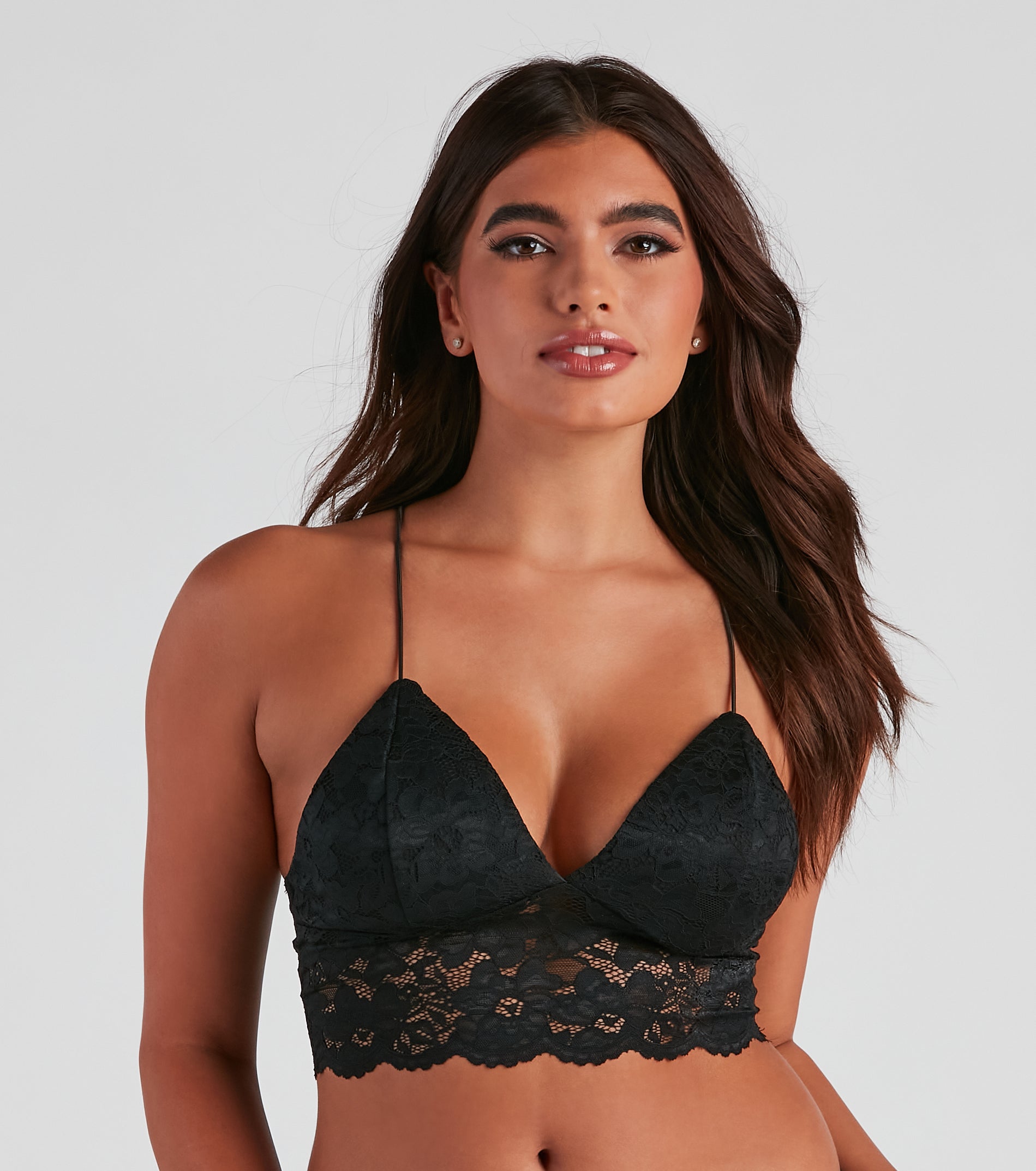 Pretty Poised Lace Longline Bralette