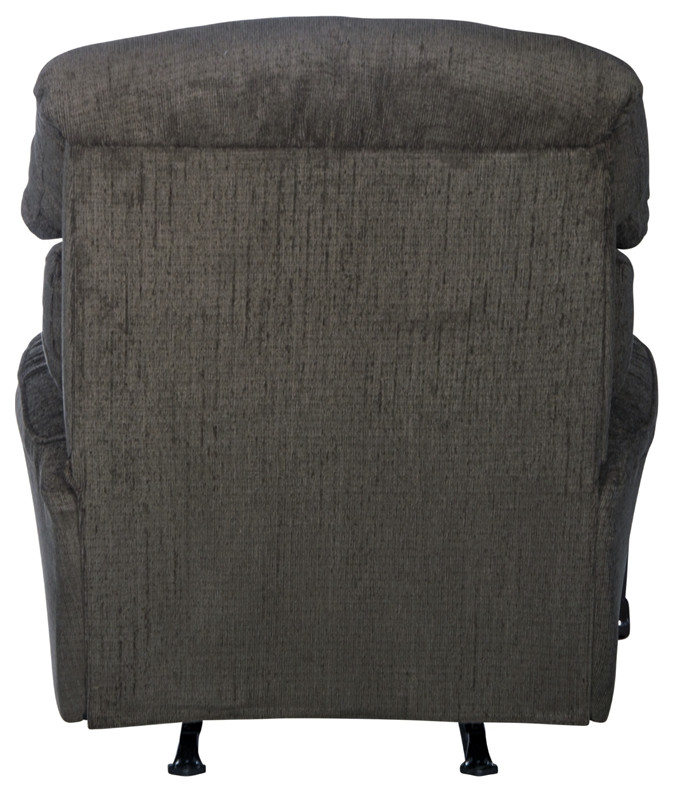 Atkins Rocker Recliner in Gray Polyester Fabric   Transitional   Recliner Chairs   by Homesquare  Houzz