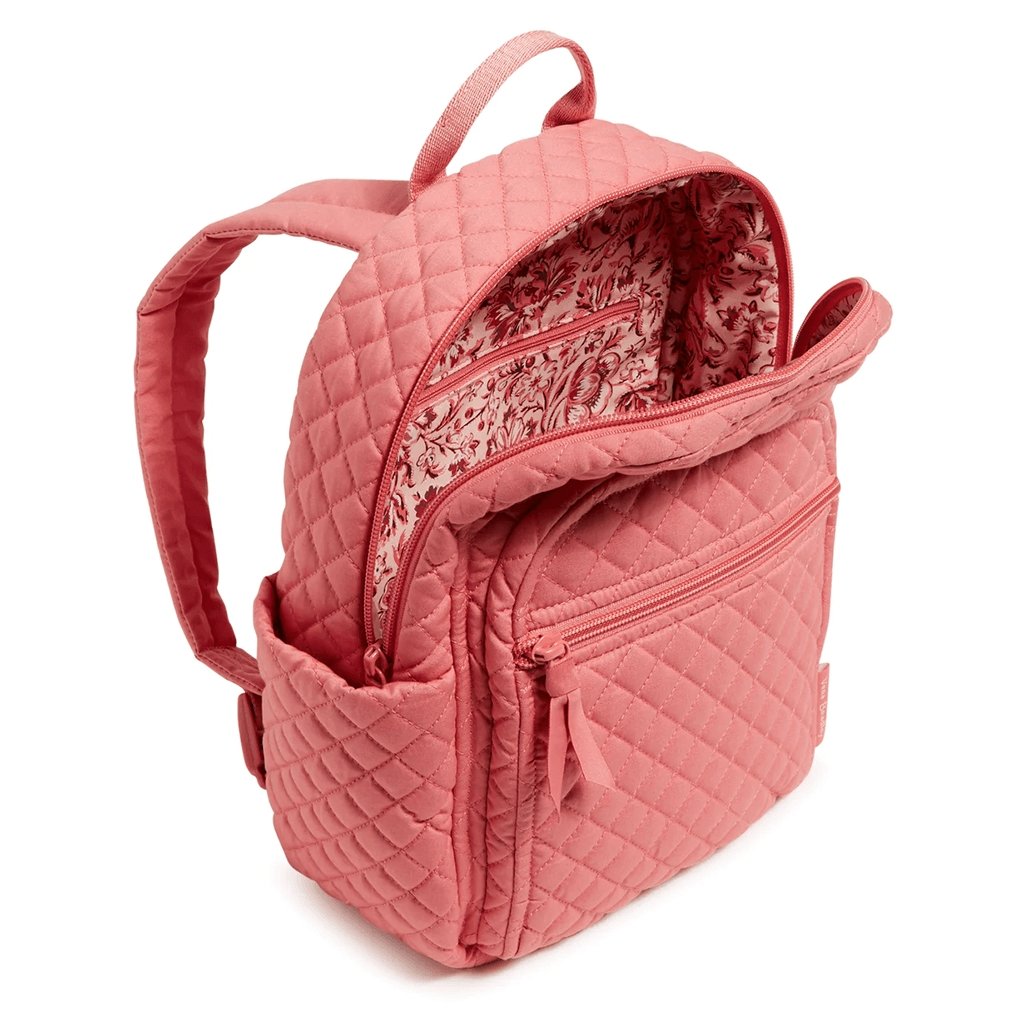 Vera Bradley  Small Backpack in Recycled Cotton Terra Cotta Rose