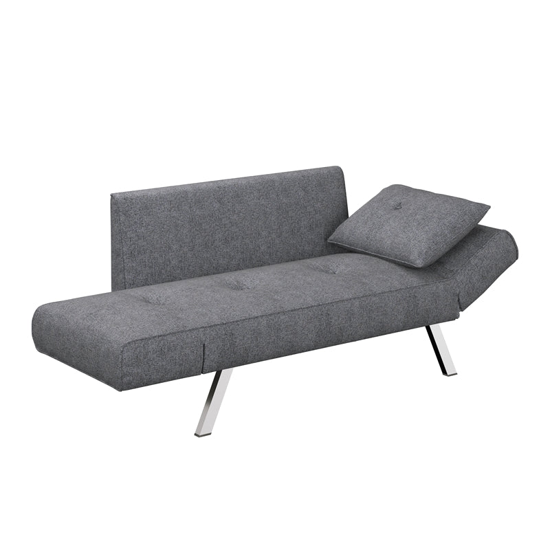 Lifestyle Solutions Serta Morrison Convertible Sofa in Dark Gray Fabric