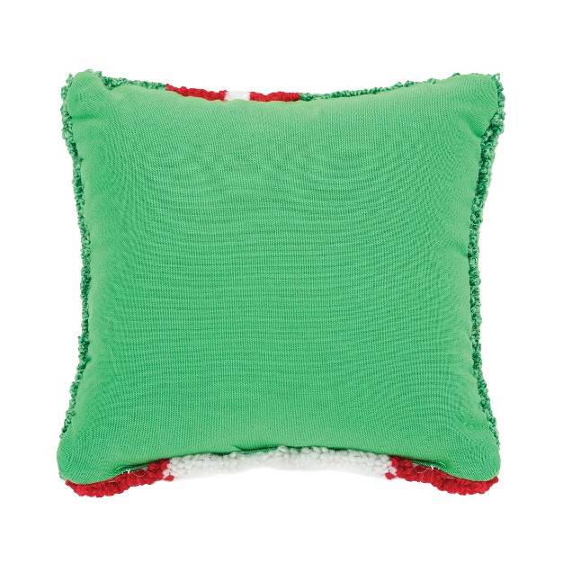 C amp f Home Santa Hooked Throw Pillow