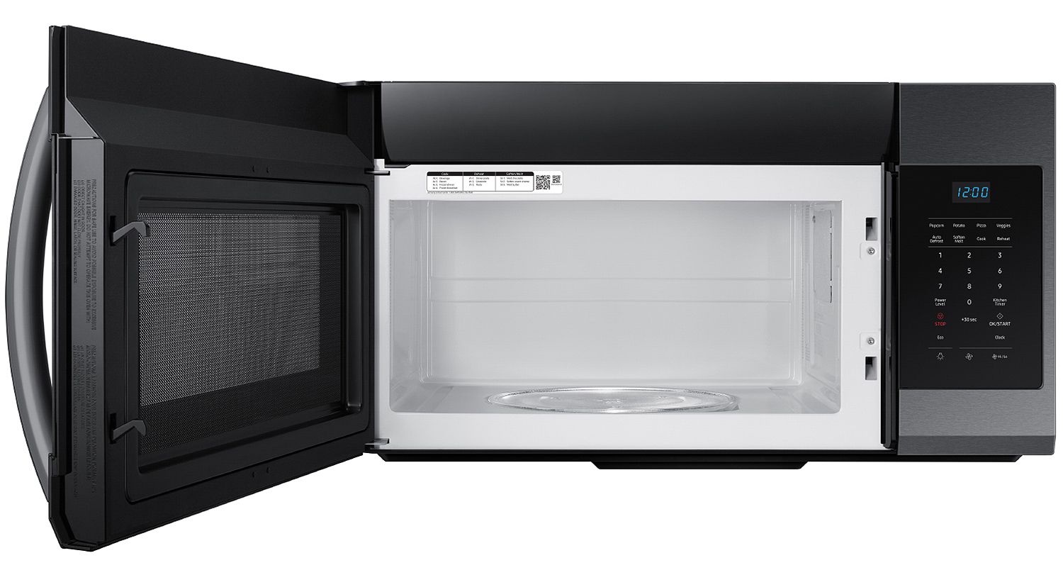  1.7 Cu. Ft. Fingerprint Resistant Black Stainless Steel Over-The-Range Microwave