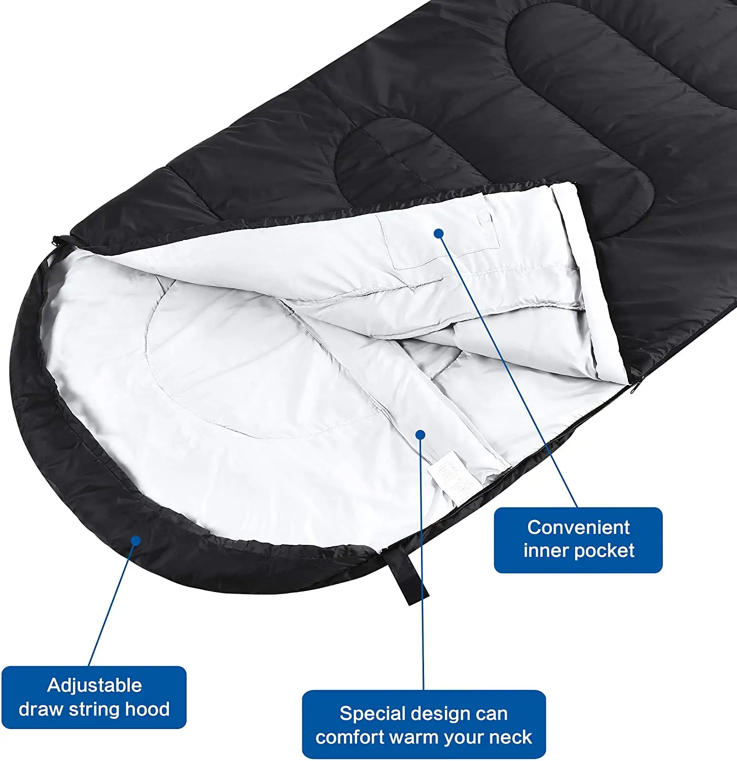 Wind Valley Hot Sale Adult Outdoor  Sleeping Bag for Camping Hiking Travel