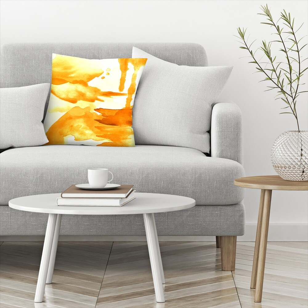 Spring Light Yellow   Decorative Throw Pillow