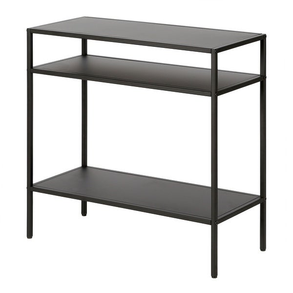 Ricardo Side Table with Metal Shelves