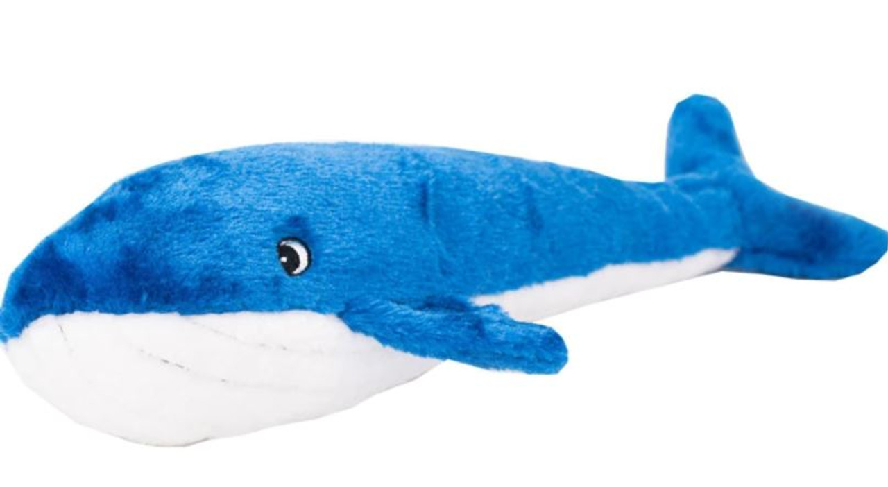 Zippy Paws Jigglerz Whale Plush Dog Toy