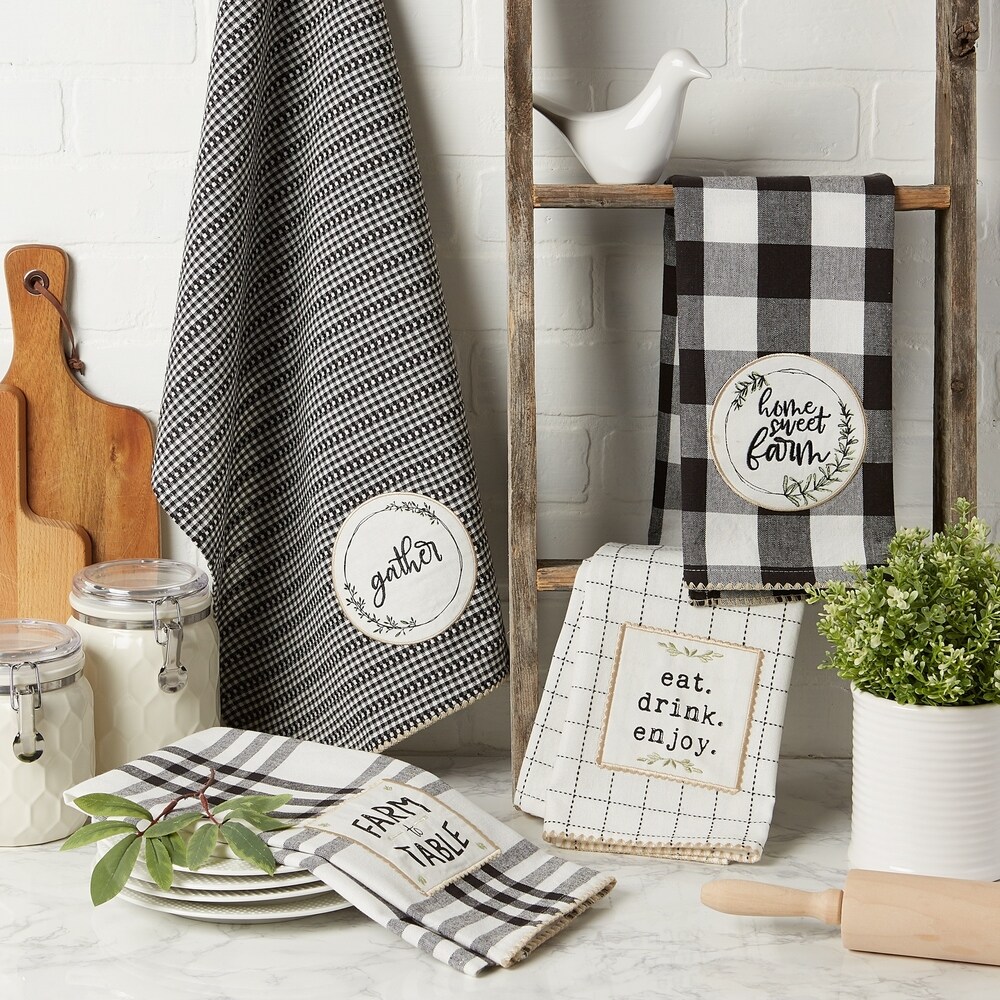 DII Home Sweet Farmhouse Kitchen Textiles  18x28\