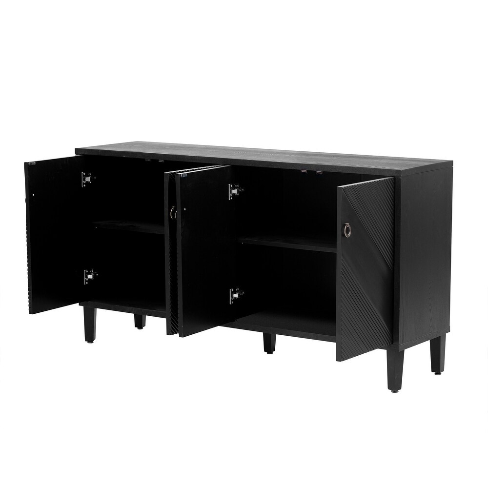 Luxury Style Storage Buffet Sideboard with Adjustable Shelves