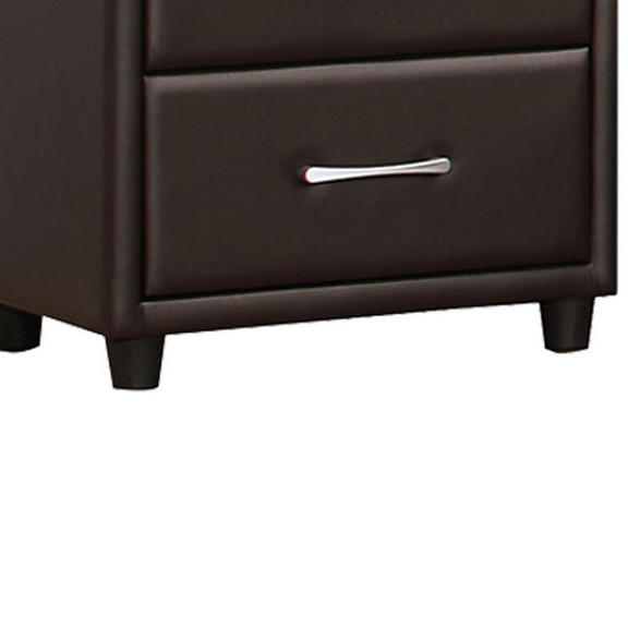 Benzara BM179894 2 Drawer Night Stand In Wood And ...