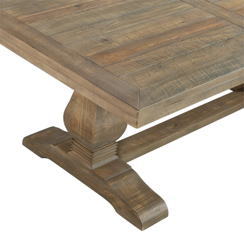 Home Square 2 Piece Set with Napa Solid Wood Coffee Table  ampRound End Table   Transitional   Coffee Table Sets   by Homesquare  Houzz