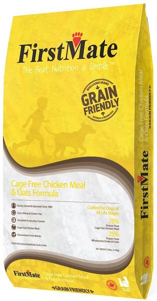 Firstmate Grain Friendly Cage Free Chicken Meal and Oats Formula Dog Food