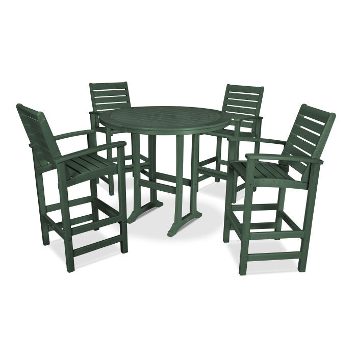 Polywood Signature 5 Piece Bar Dining Set PWS305-1