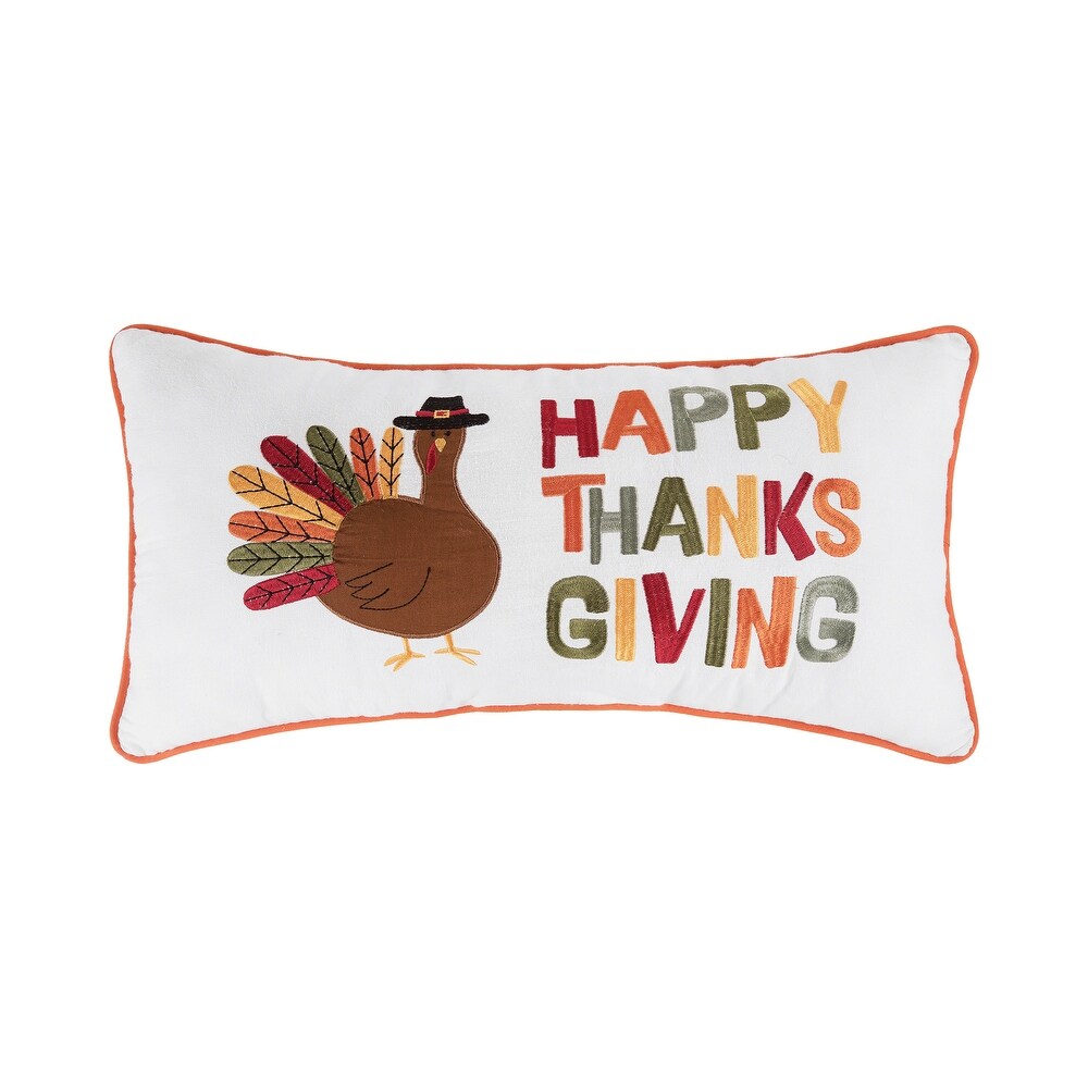 Happy Thanksgiving Turkey Pillow