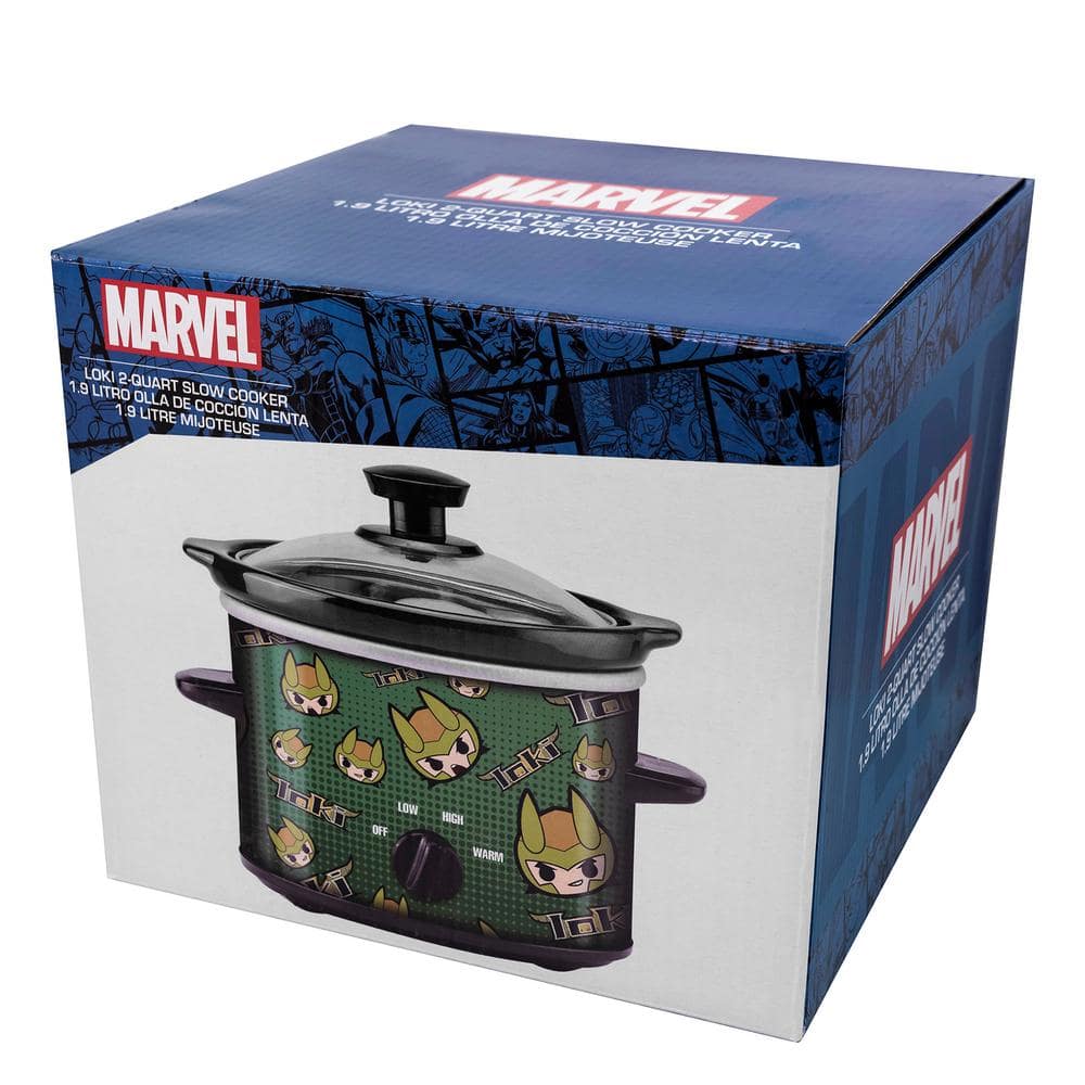 Uncanny Brands 2 Qt. Marvel's Loki Green Slow Cooker SC2-MVC-LK1