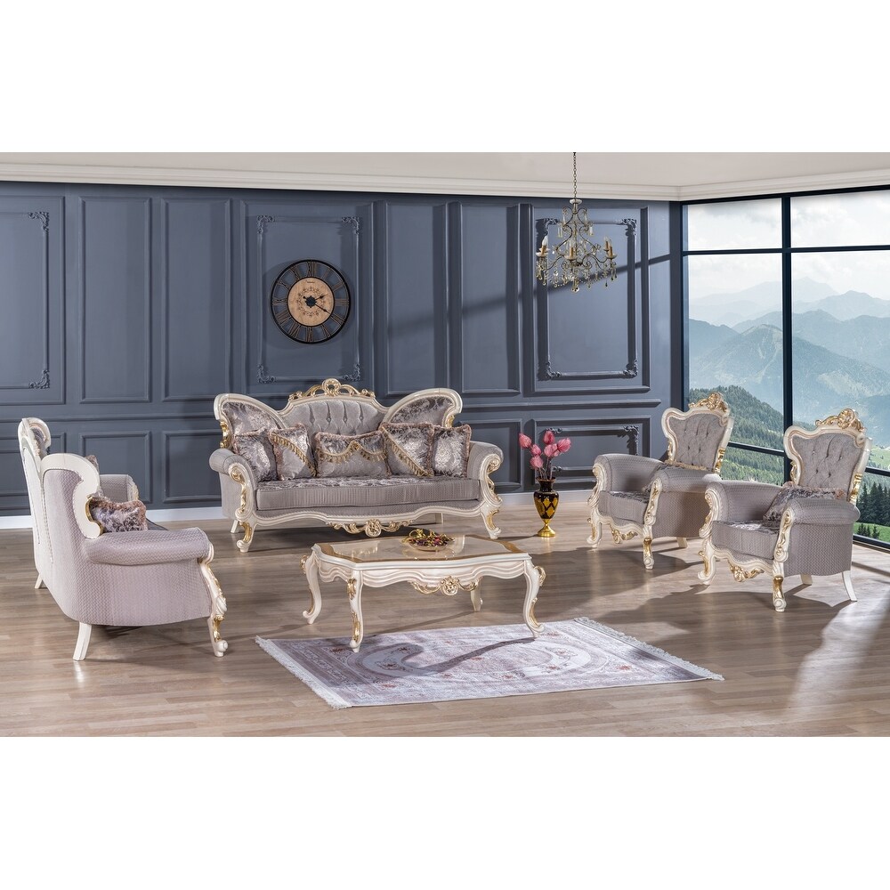 Xonti Two Sofa Two Chair Traditional Living Room Set