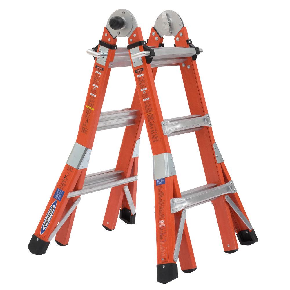 13' Fiberglass Multi-Ladder 300lb rated