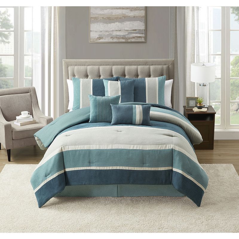 Sweet Home Collection Harvey Suede Comforter Set with Shams