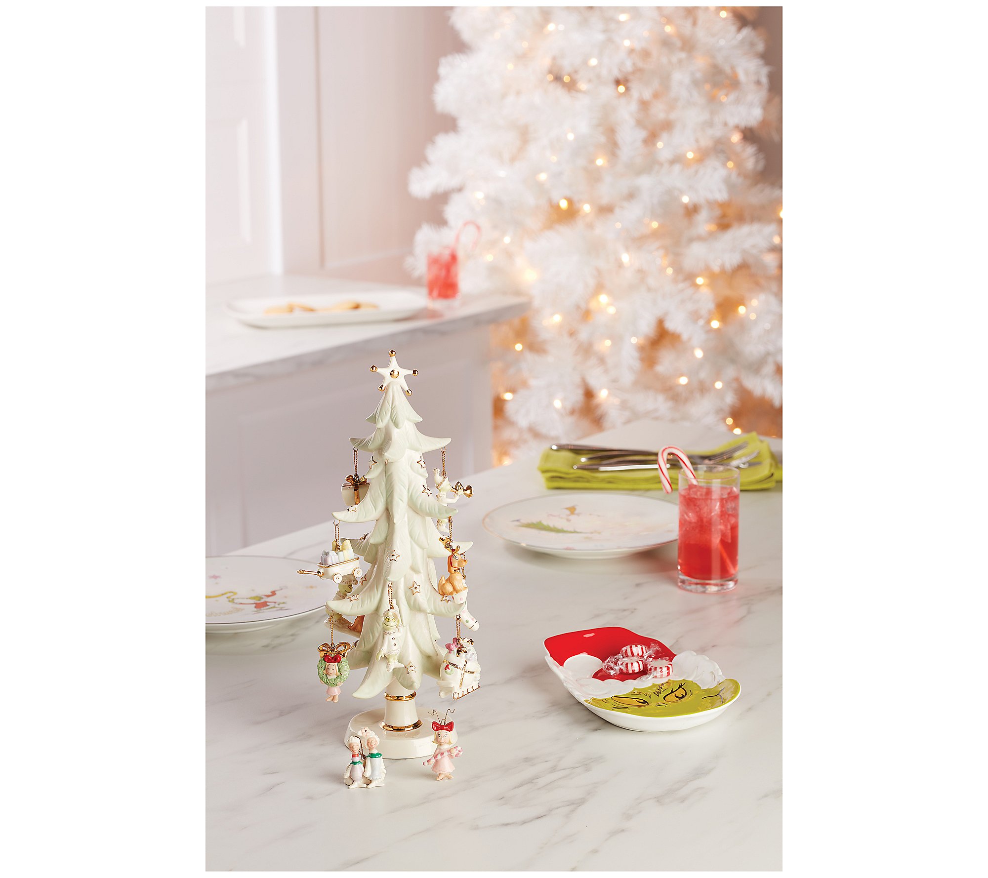 Lenox How Grinch Stole Christmas 12-Piece Ornament Tree