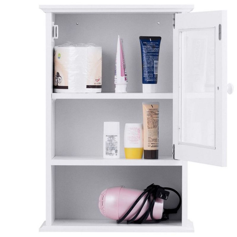 Hivago Bathroom Wall Mounted Adjustable Hanging Storage Medicine Cabinet