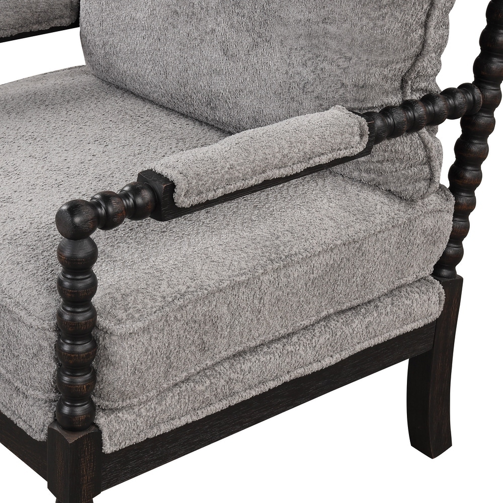 Tufted Velvet Accent Chair with Ottoman Lounge Chair Reading Chair