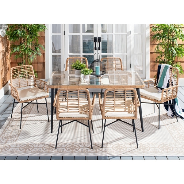 SAFAVIEH Outdoor Beson 7Piece Dining Set