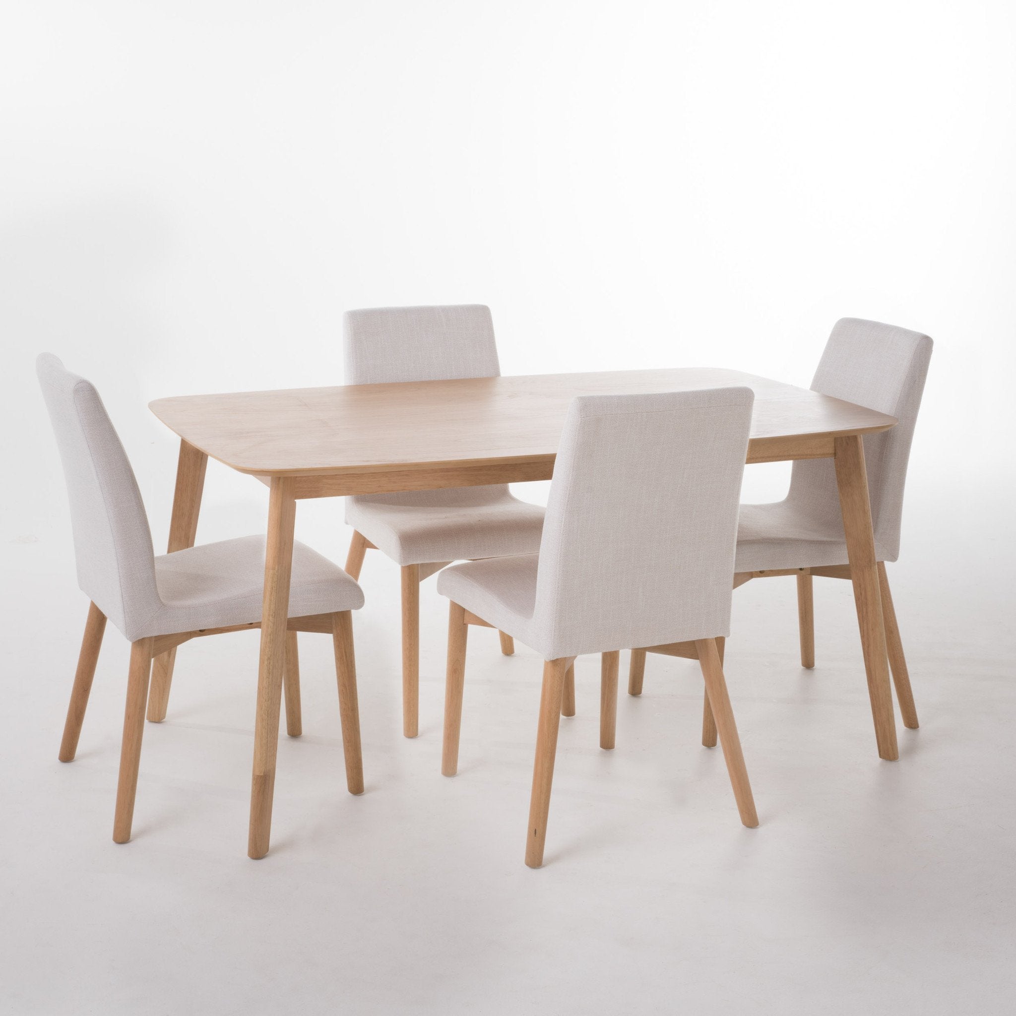 Katherine Mid-Century Modern 5 Piece Dining Set