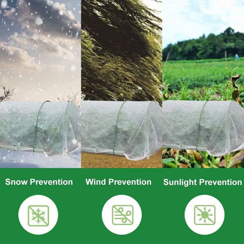 Agfabric 1.5 oz. 14 ft. x 50 ft. Plant Row Cover and Frost Blanket for Garden Seed Germination and Frost Protection Cover PC1514050