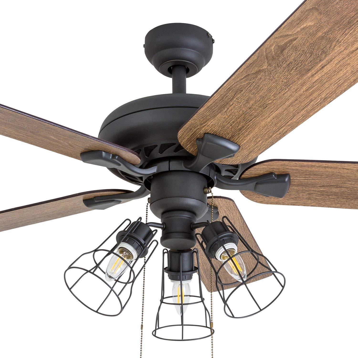 52 Prominence Home Lincoln Woods Aged Bronze Ceiling Fan