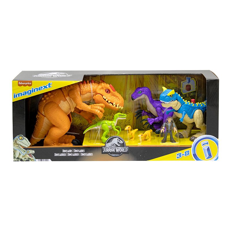 Fisher-Price Imaginext Jurassic World Dinosaur 7-Piece Toy Set