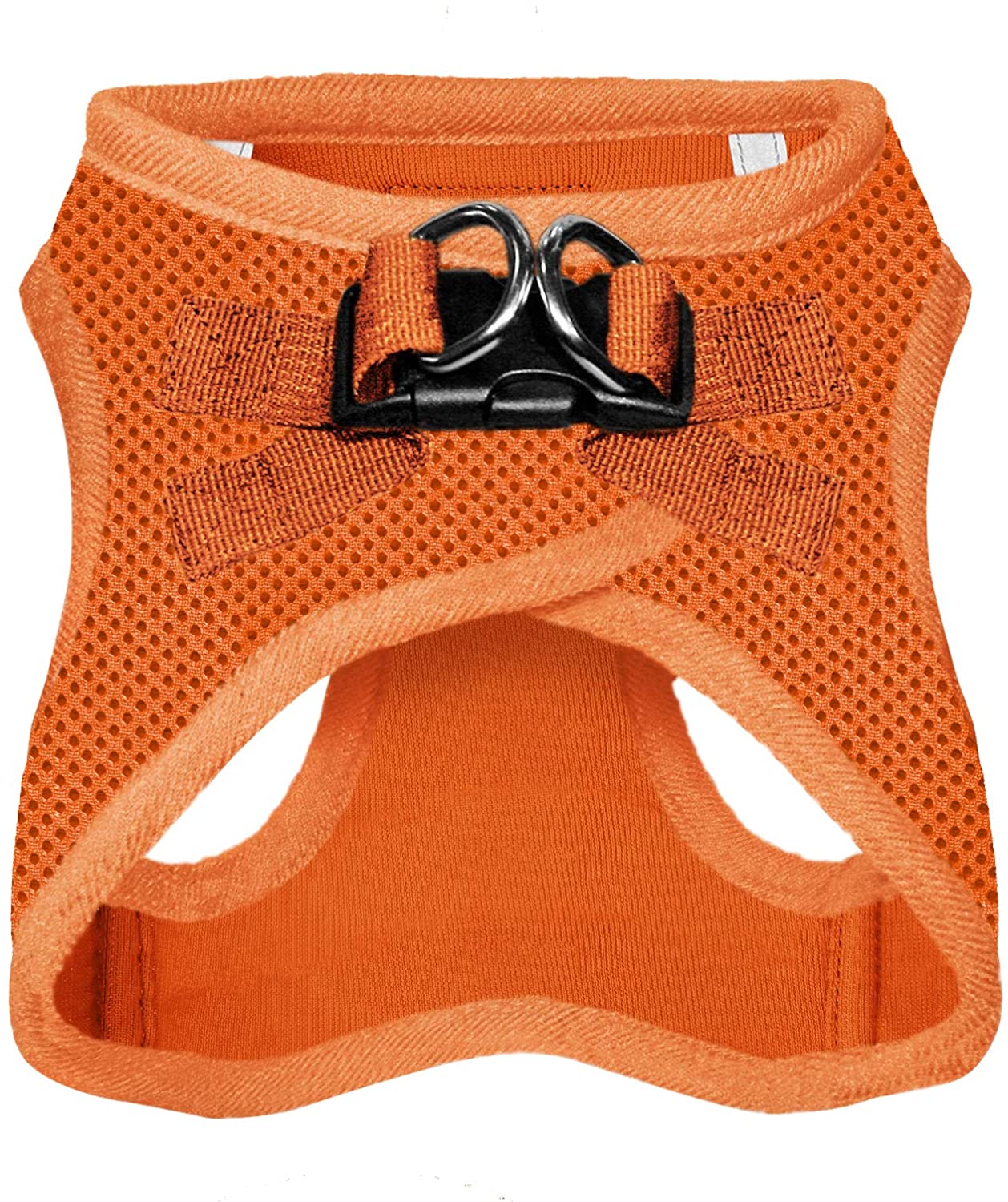 Voyager Step-in Air Dog Harness - All Weather Mesh， Step in Vest Harness for Small and Medium Dogs by Best Pet Supplies， Orange (Matching Trim)， L (Chest: 18 - 21