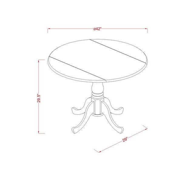 3-Pc Dining Set - a Kitchen Table and 2 Parsons Dining Chairs (Color Options)