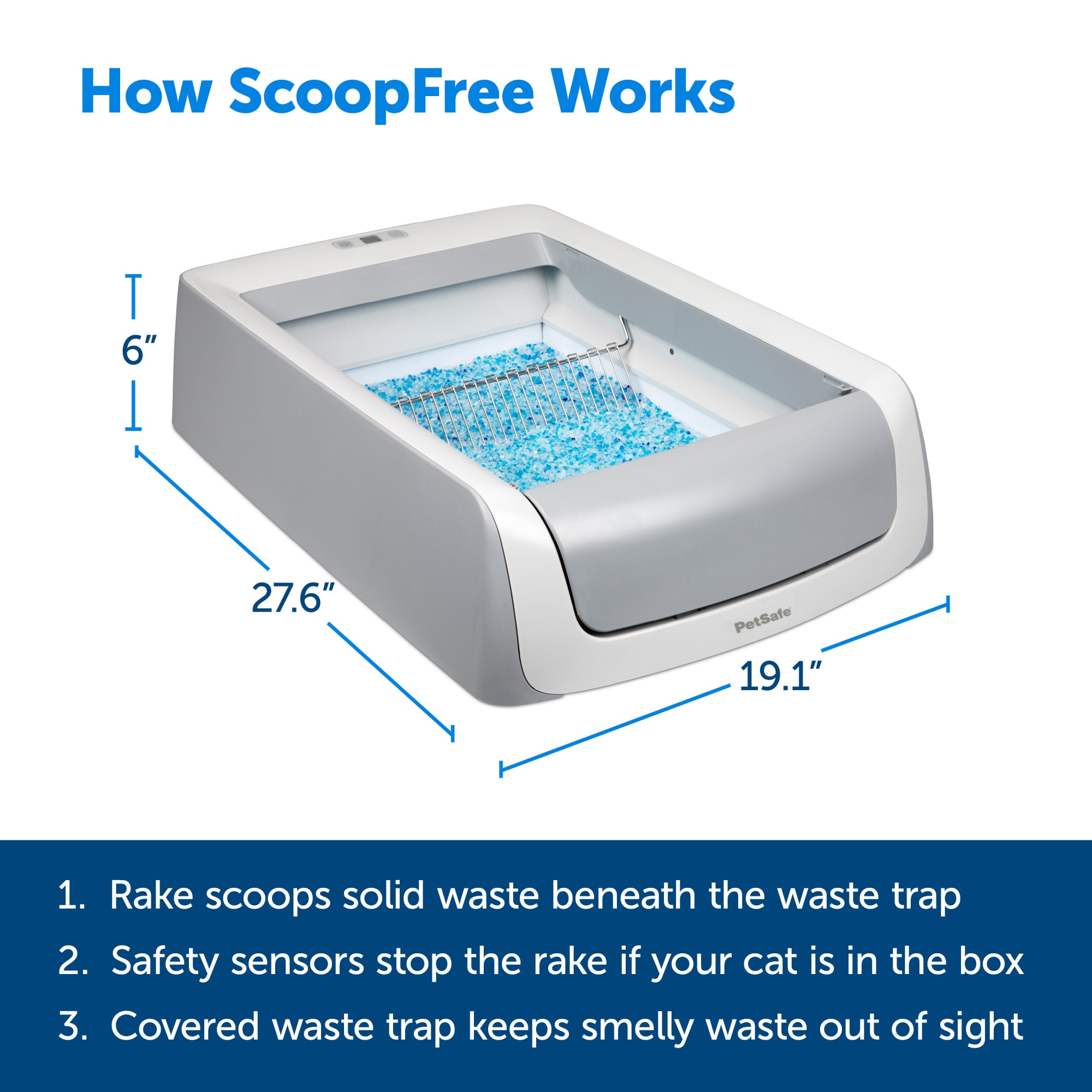 ScoopFree by PetSafe Self-Cleaning Second Generation Cat Litter Box